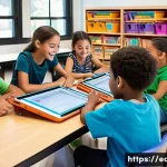 포괄적 교육 디자인 - **Prompt 1: A vibrant and inclusive classroom bustling with diverse elementary school children (ages...